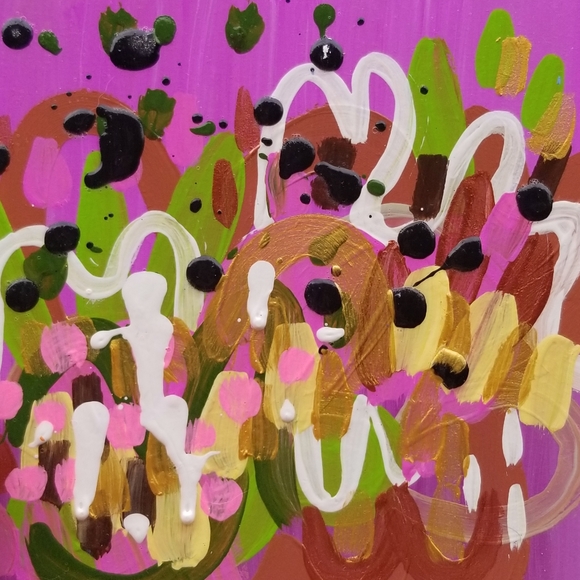 Elizabeth Adan Other - Espresso Abstract Original Acrylic Painting